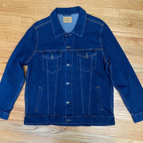THREADFAST UNISEX NEW WITHOUT TAGS CLASSIC DENIM JACKET - Picture 1 of 4